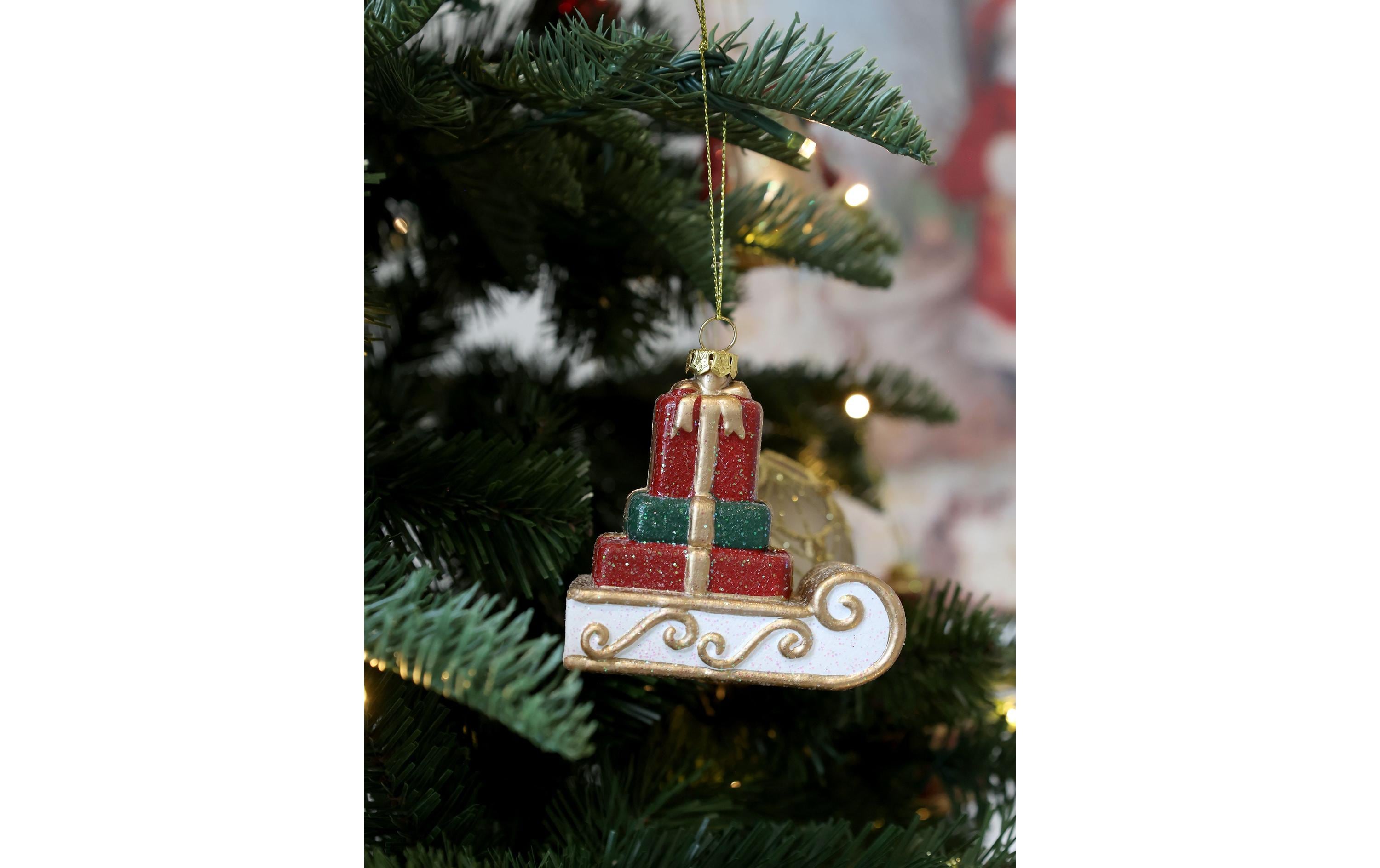 Chic Antique Vintage Schlitten, Messing