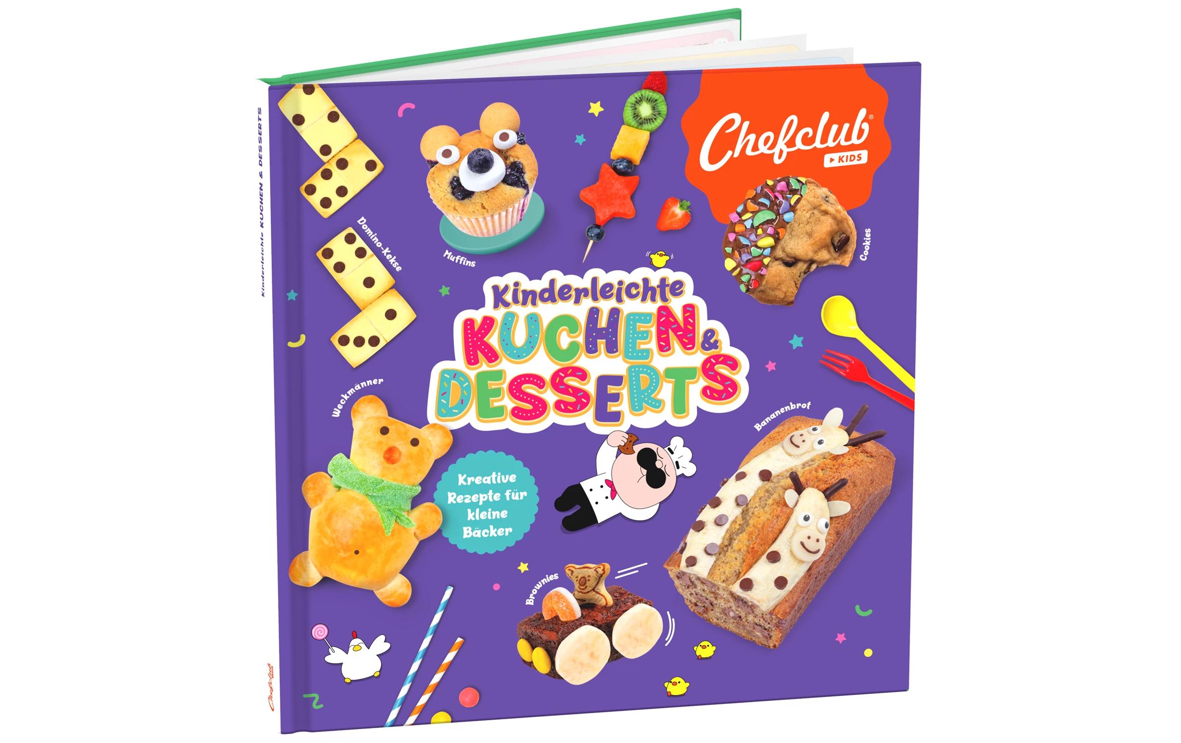 Chefclub Rezeptbuch Kuchen & Desserts 6er Set, Mehrfarbig