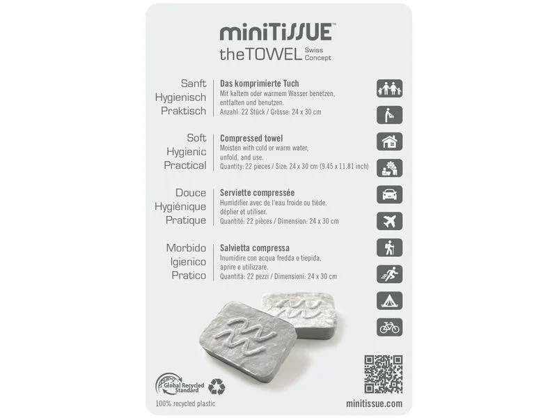 miniTiSSUE TheTOWEL BagTT22, 22 Stück miniTiSSUE TheTOWEL BagTT22, 22 Stück