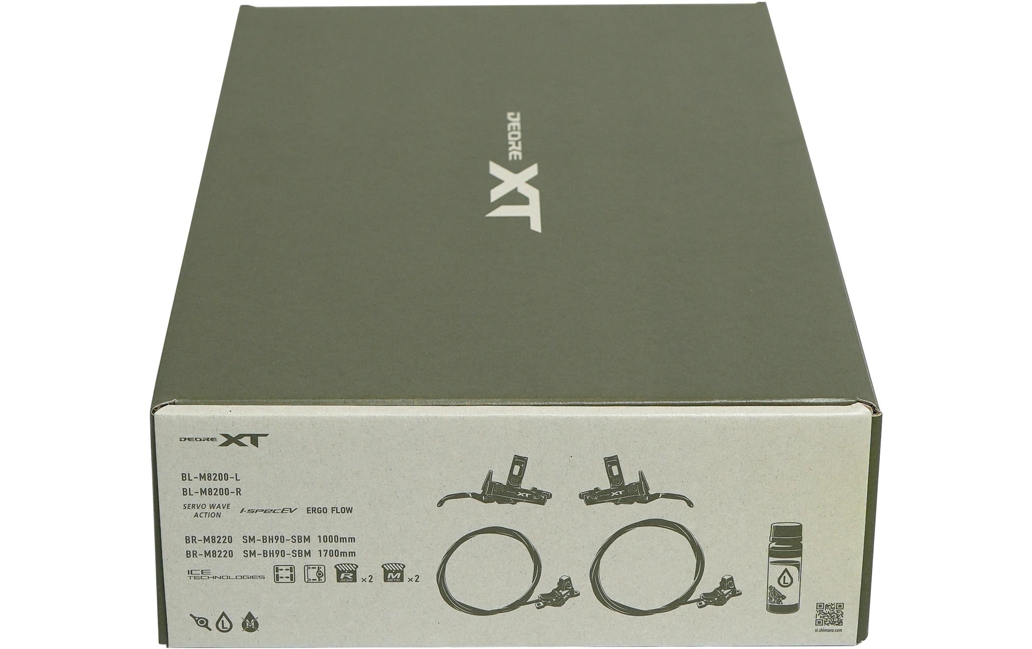 Shimano Scheibenbremsen-Set XT BR-M8220 mit BL-M8200 Upgrade Kit