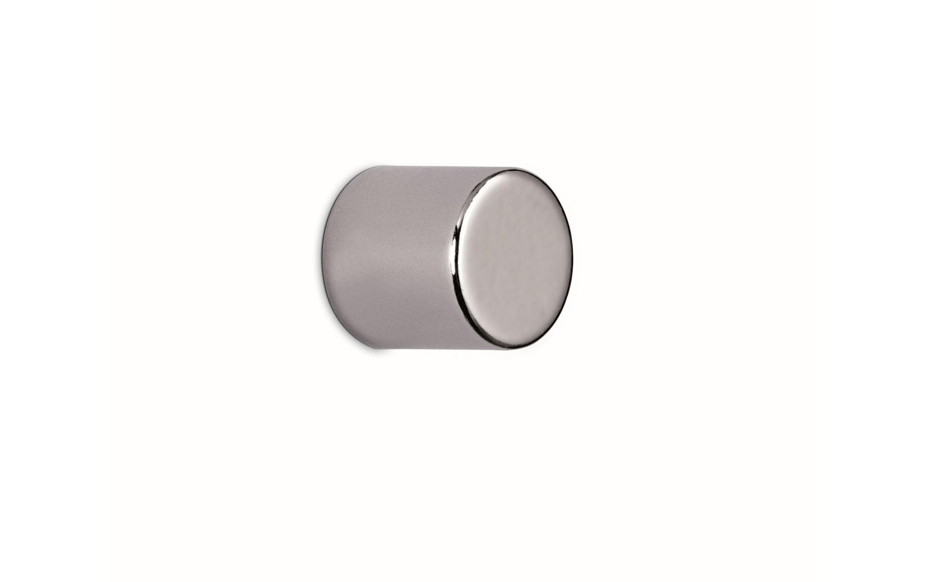 Maul Haftmagnet Neodym 4 x 10 mm Zylinder Silber