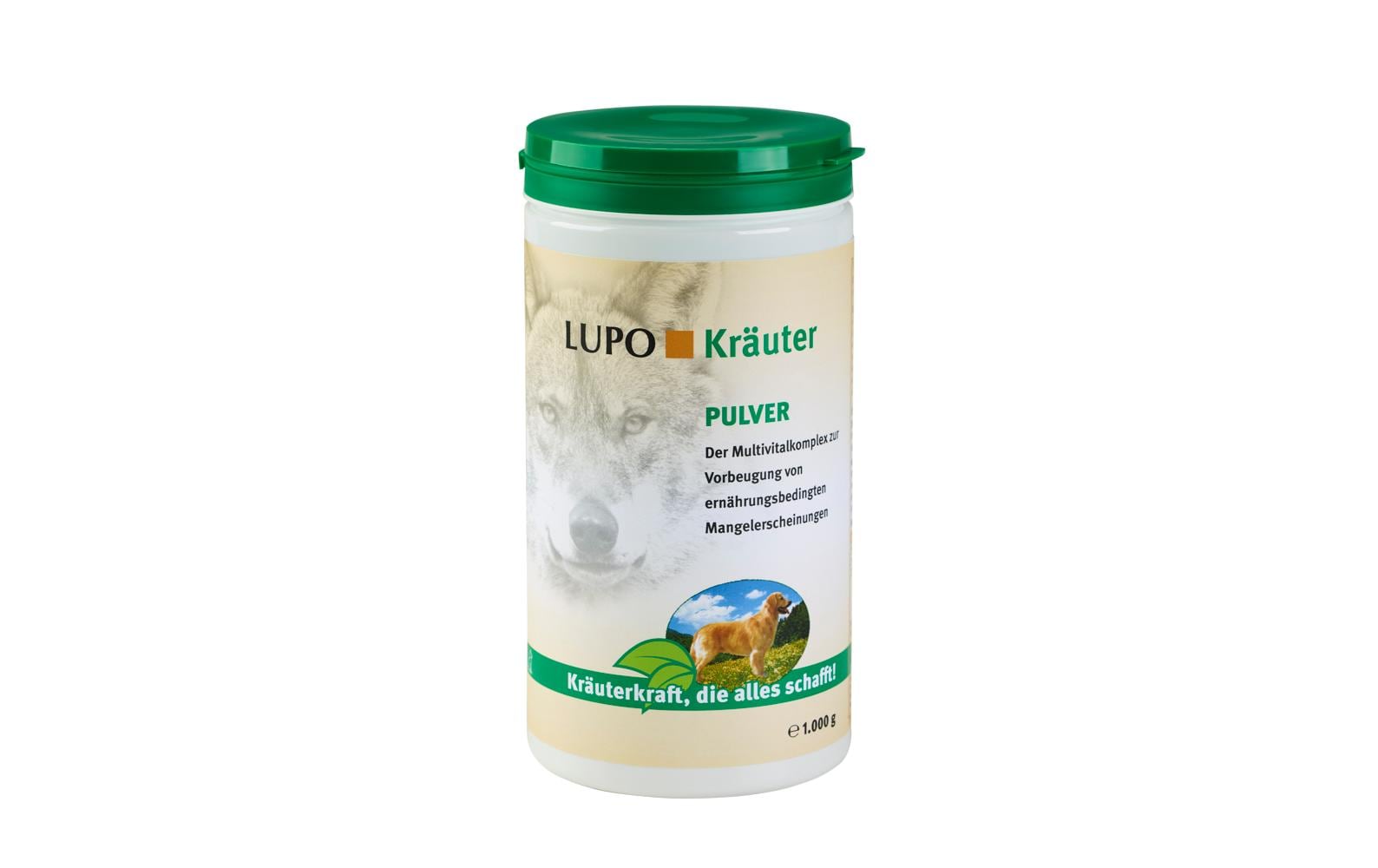 Luposan Hunde-Nahrungsergänzung Kräuter Pulver, 1000 g