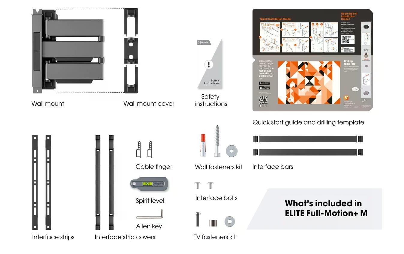 Vogel's Wandhalterung TVM 5445 - Weiss Vogel's Wandhalterung TVM 5445 - Weiss