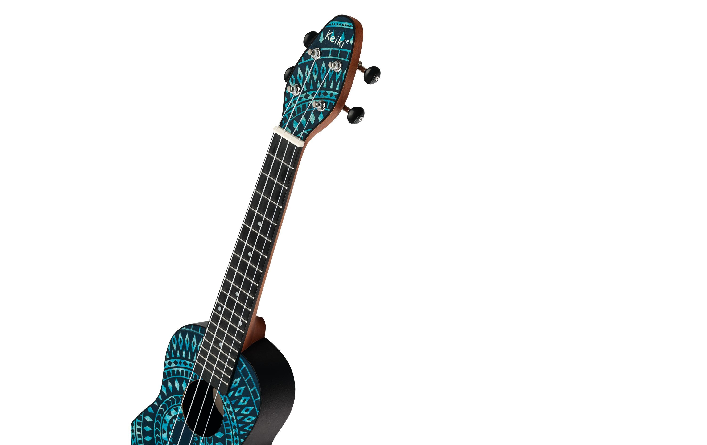 Ortega Guitars Ukulele Keiki Package K2SS-BKC – Blue Kaleidoscop