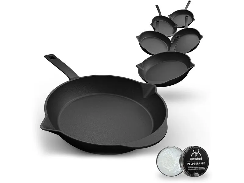 Gusskoenig Eingebrannte Mini-Bratpfanne 6 set Gusskoenig Eingebrannte Mini-Bratpfanne 6 set