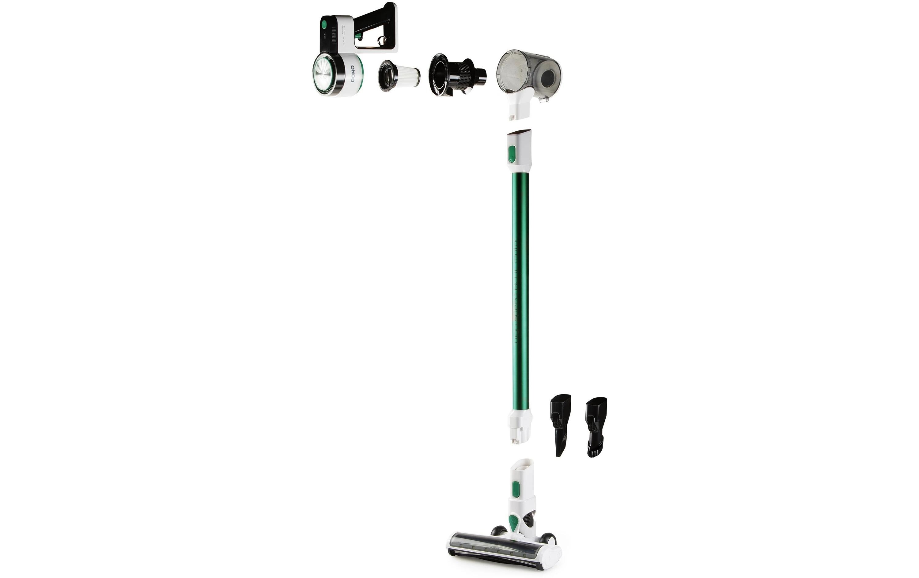 Domo Akku-Hand- und Stielsauger DO241SV Grün/Schwarz/Weiss