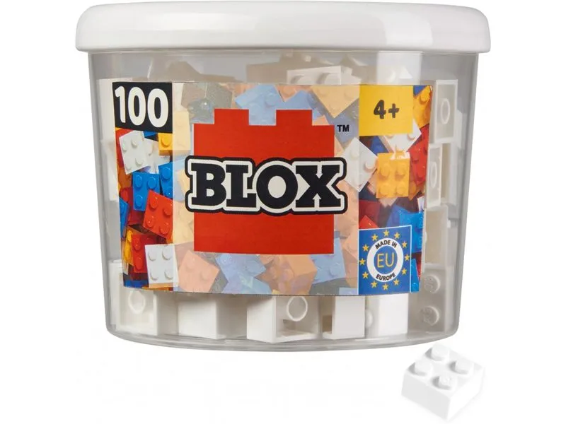 BLOX Bausteine 100 weisse 4er Steine BLOX Bausteine 100 weisse 4er Steine