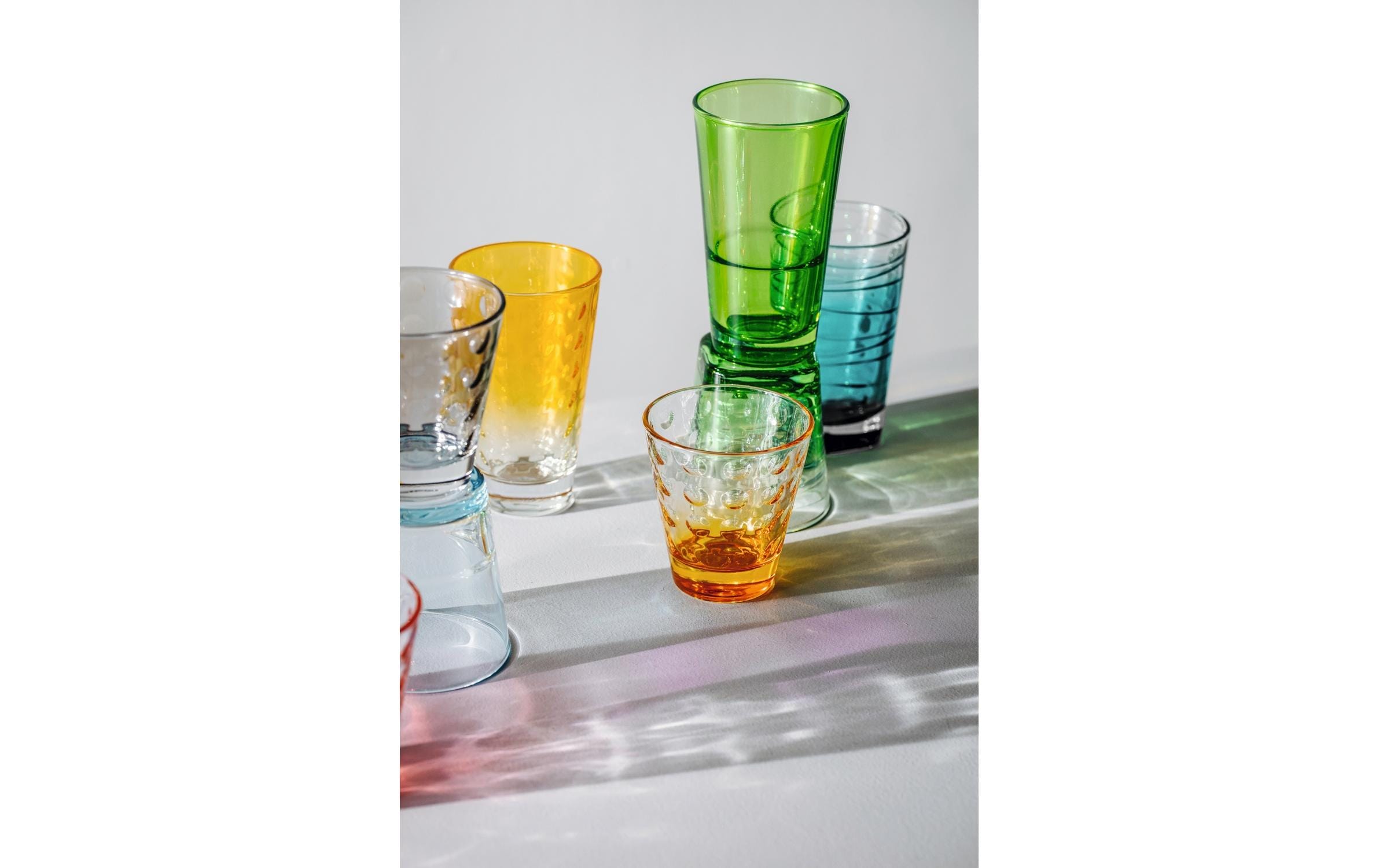 Leonardo Trinkglas Vario Struttura 280 ml, 6 Stück, Türkis