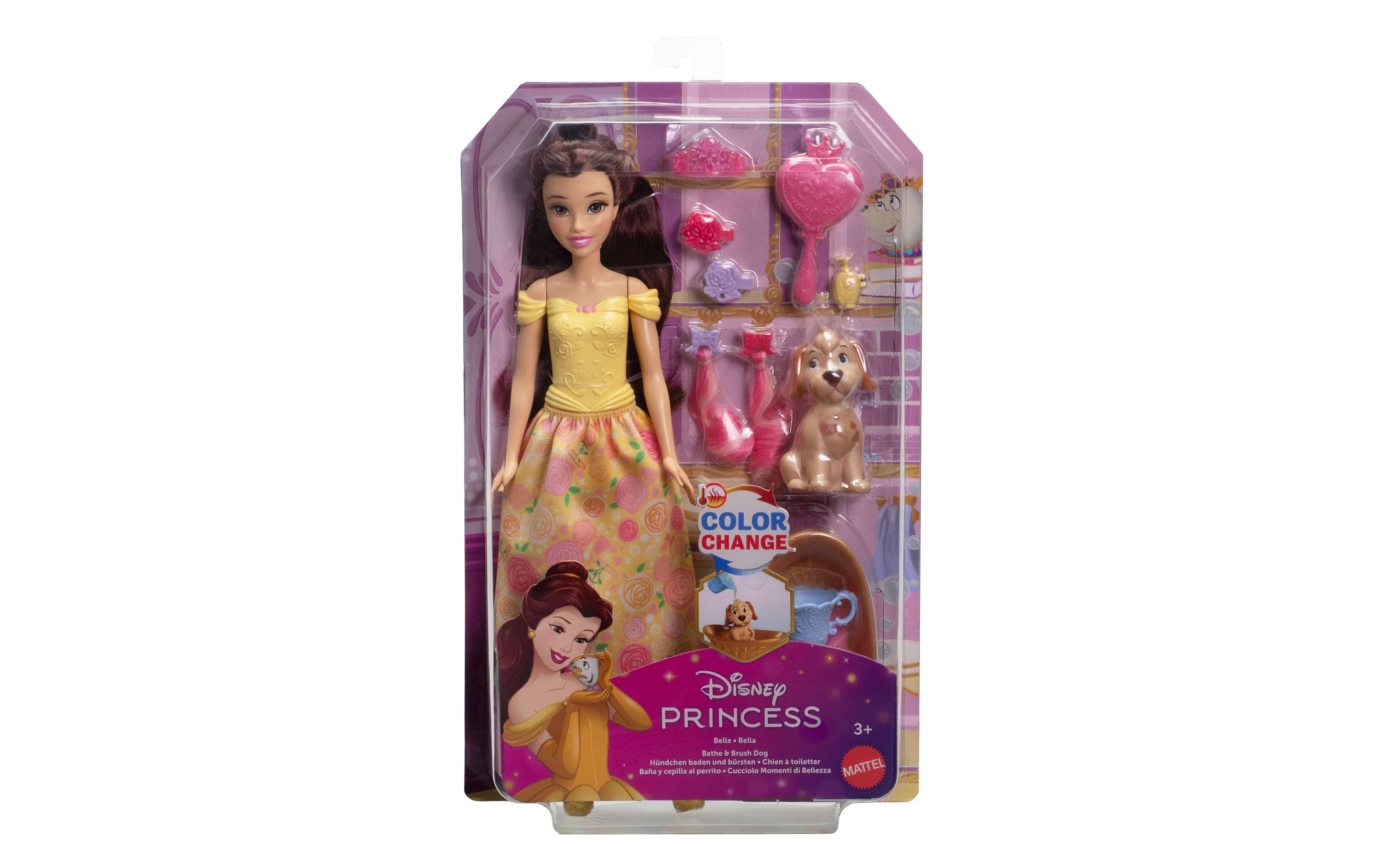Disney Princess Puppe Belle and Feature Pet