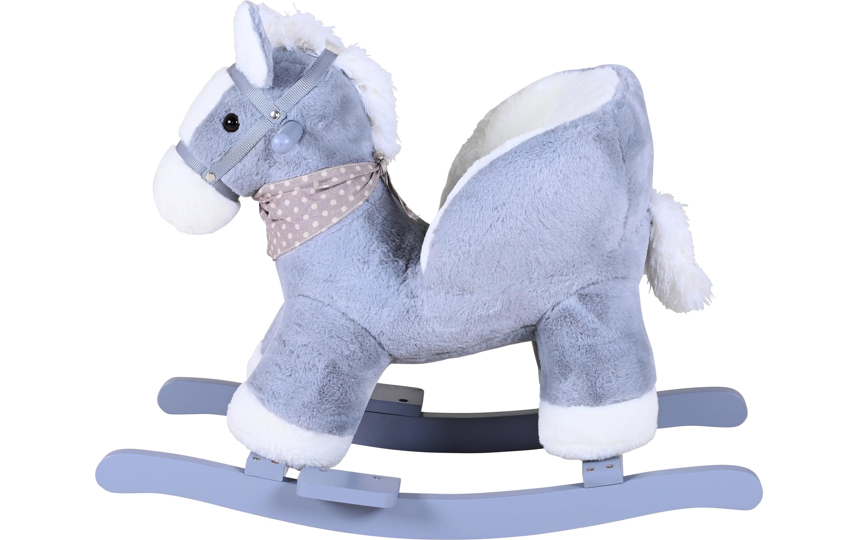 Knorrtoys Schaukeltier Pferd Grau/Weiss