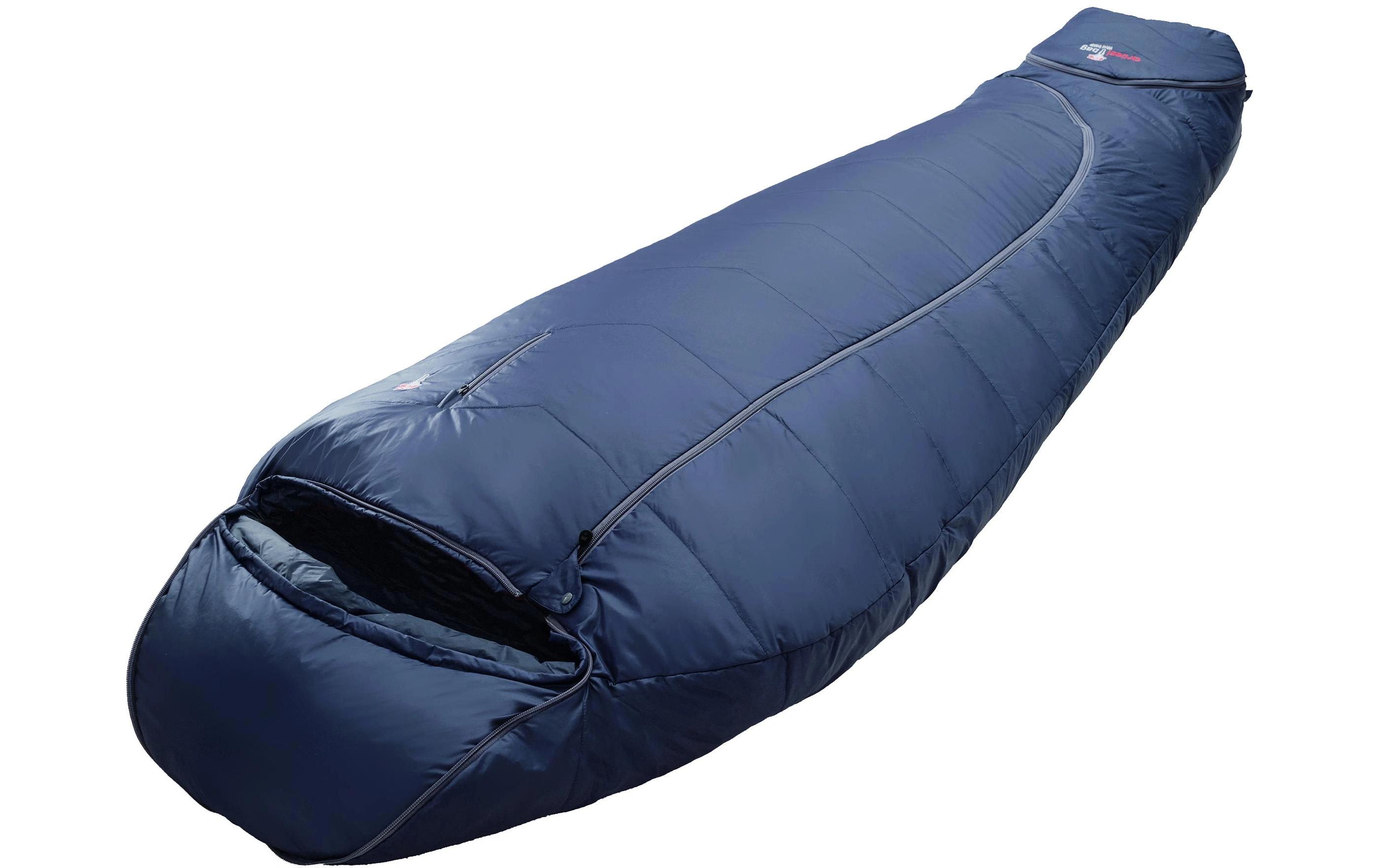 Grüezi Bag Schlafsack Biopod Wolle Zero Nylon, Night Blue