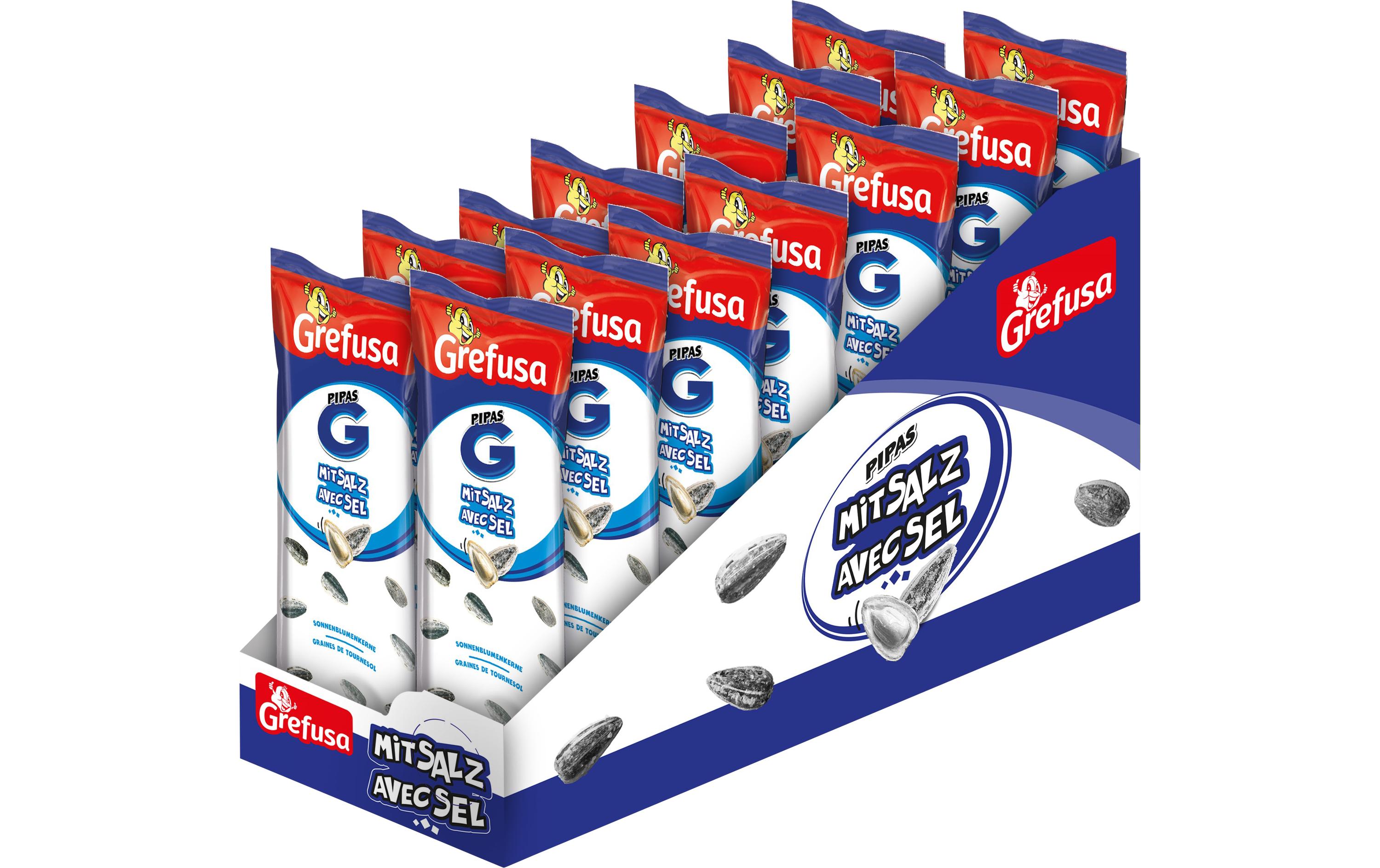 Grefusa Sonnenblumenkerne gesalzen 14 x 110 g