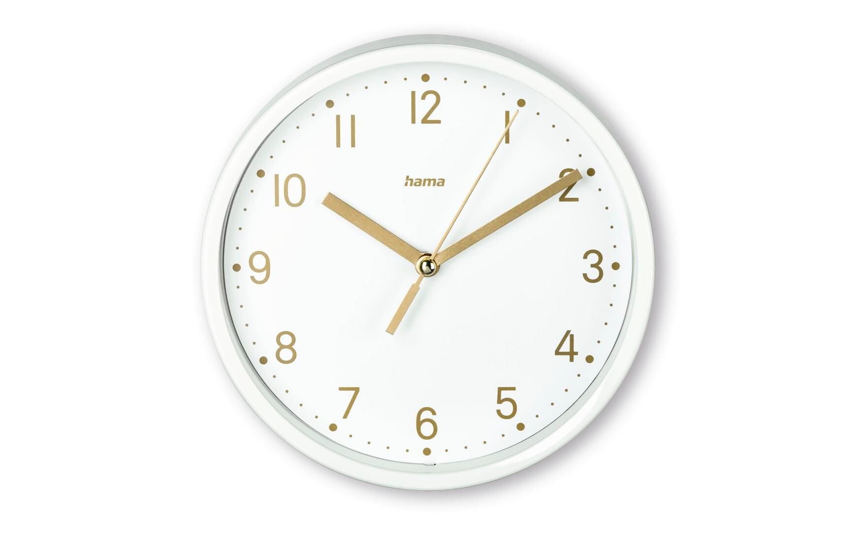 Hama Tischuhr Madeira Ø 16 cm, Weiss