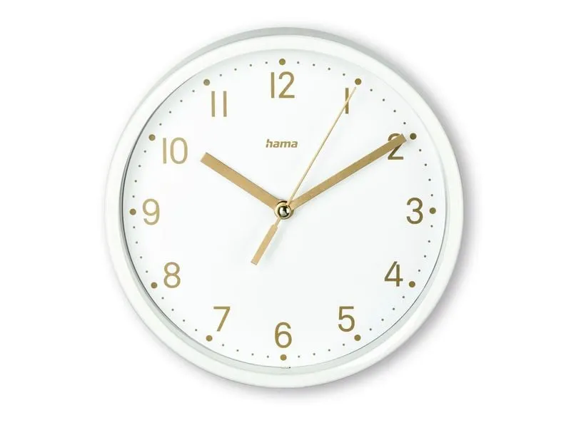 Hama Tischuhr Madeira Ø 16 cm, Weiss Hama Tischuhr Madeira Ø 16 cm, Weiss