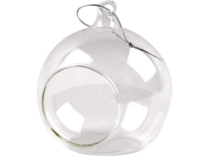 Creativ Company Glaskugeln 8 cm mit Aussparrung, 6 Stück Creativ Company Glaskugeln 8 cm mit Aussparrung, 6 Stück