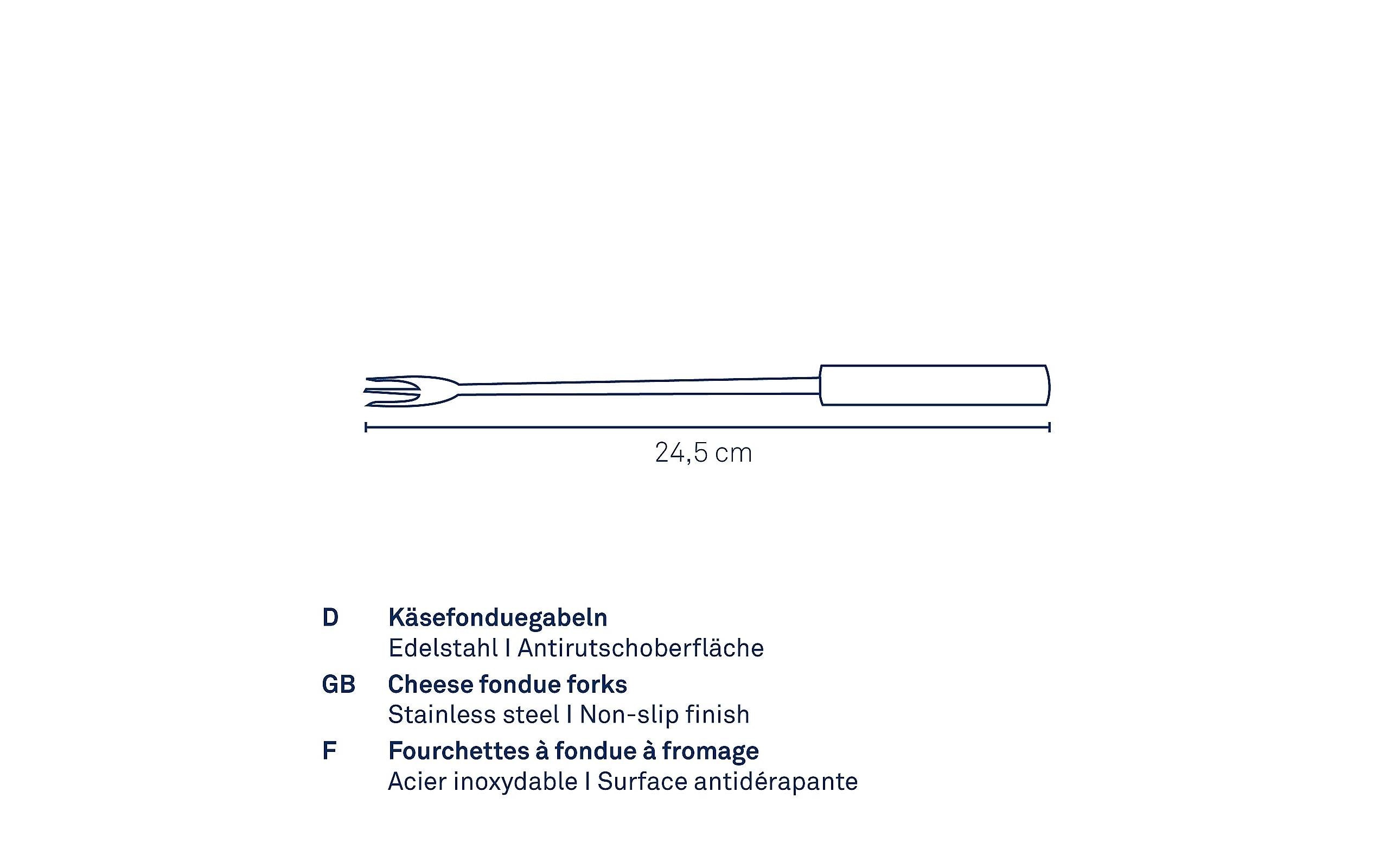 Kela Käsefonduegabel Montana 6-teilig