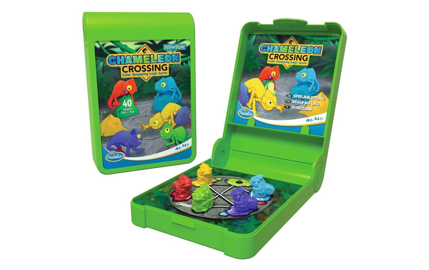 Thinkfun Knobelspiel Flip n’ Play-Chameleon Crossing