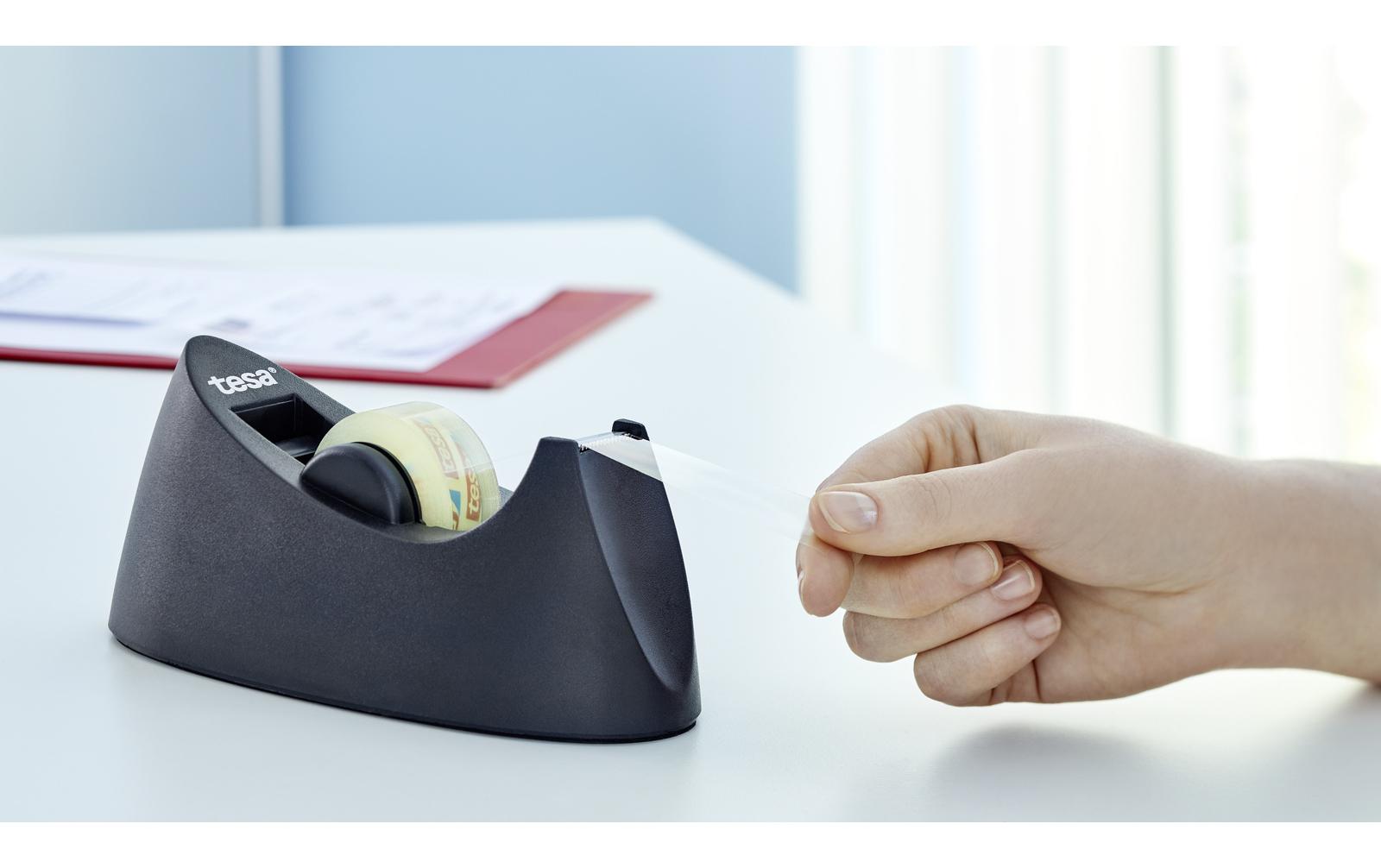 tesa Tischabroller Easy Cut Curve inkl. 1x tesafilm, schwarz