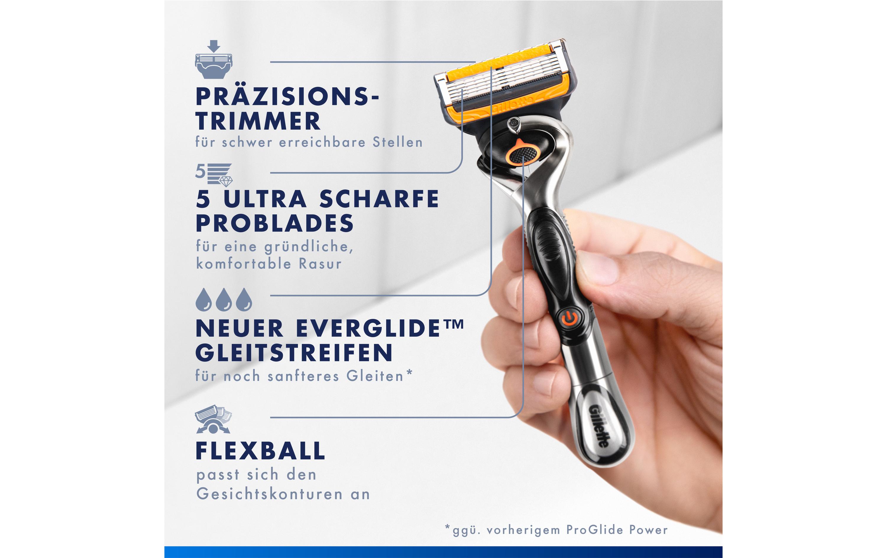 Gillette Rasierklingen Fusion5 Proglide Power 12 Stück