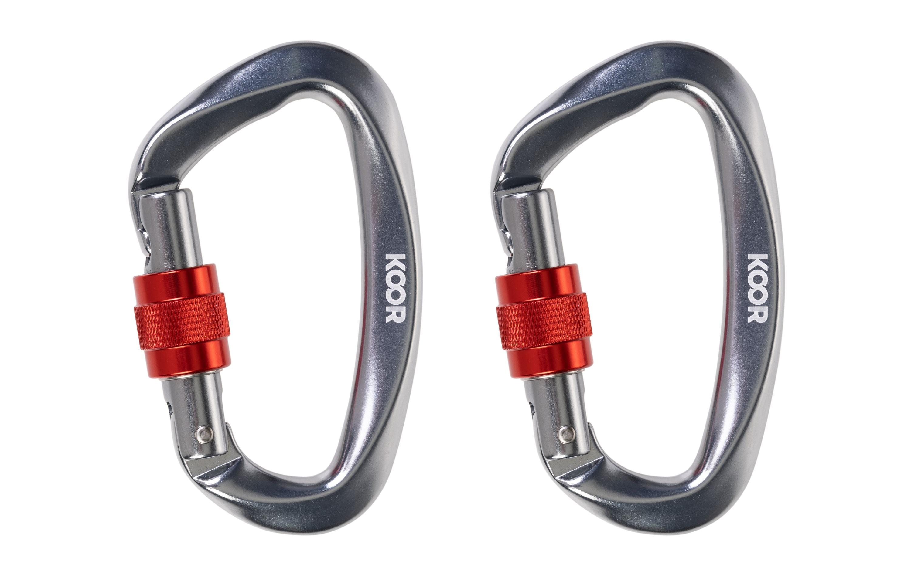 KOOR Karabinerhaken Sicuure, Silber, 2 Stück KOOR Karabinerhaken Sicuure, Silber, 2 Stück