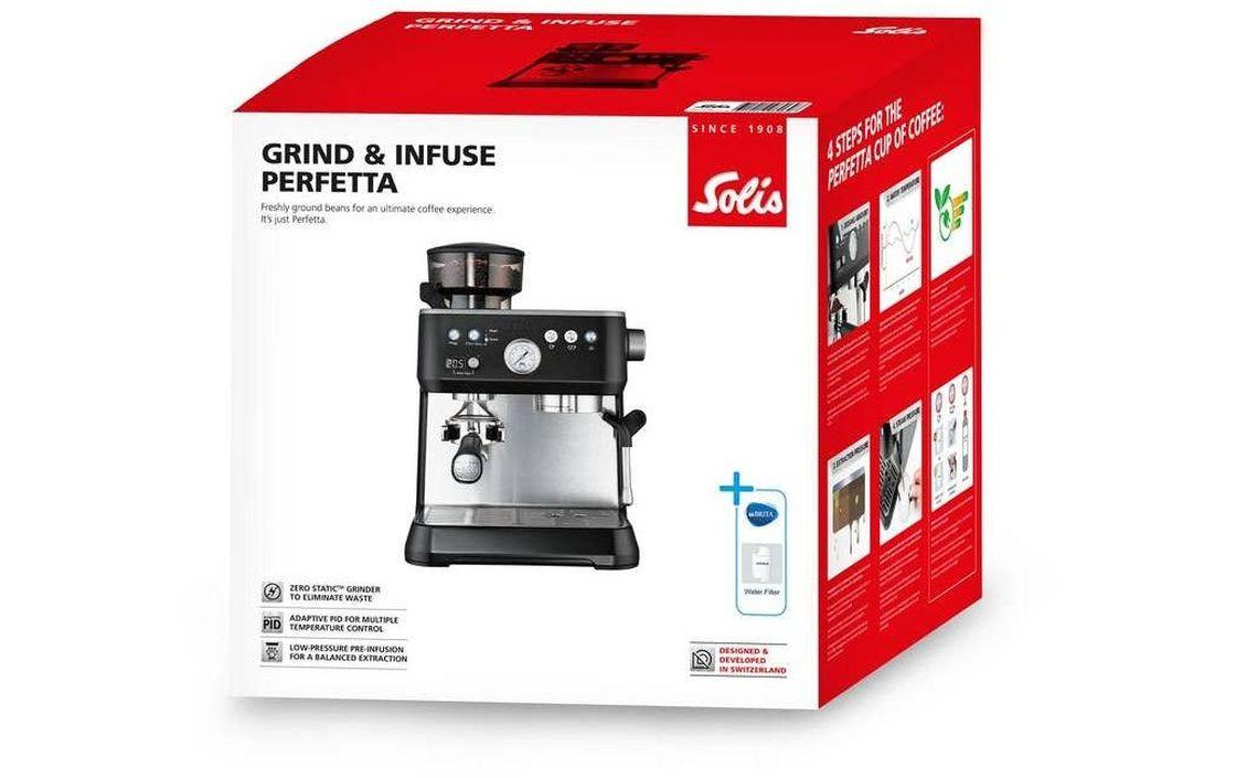 Solis Siebträgermaschine Solis Grind & Infuse Perfetta Schwarz