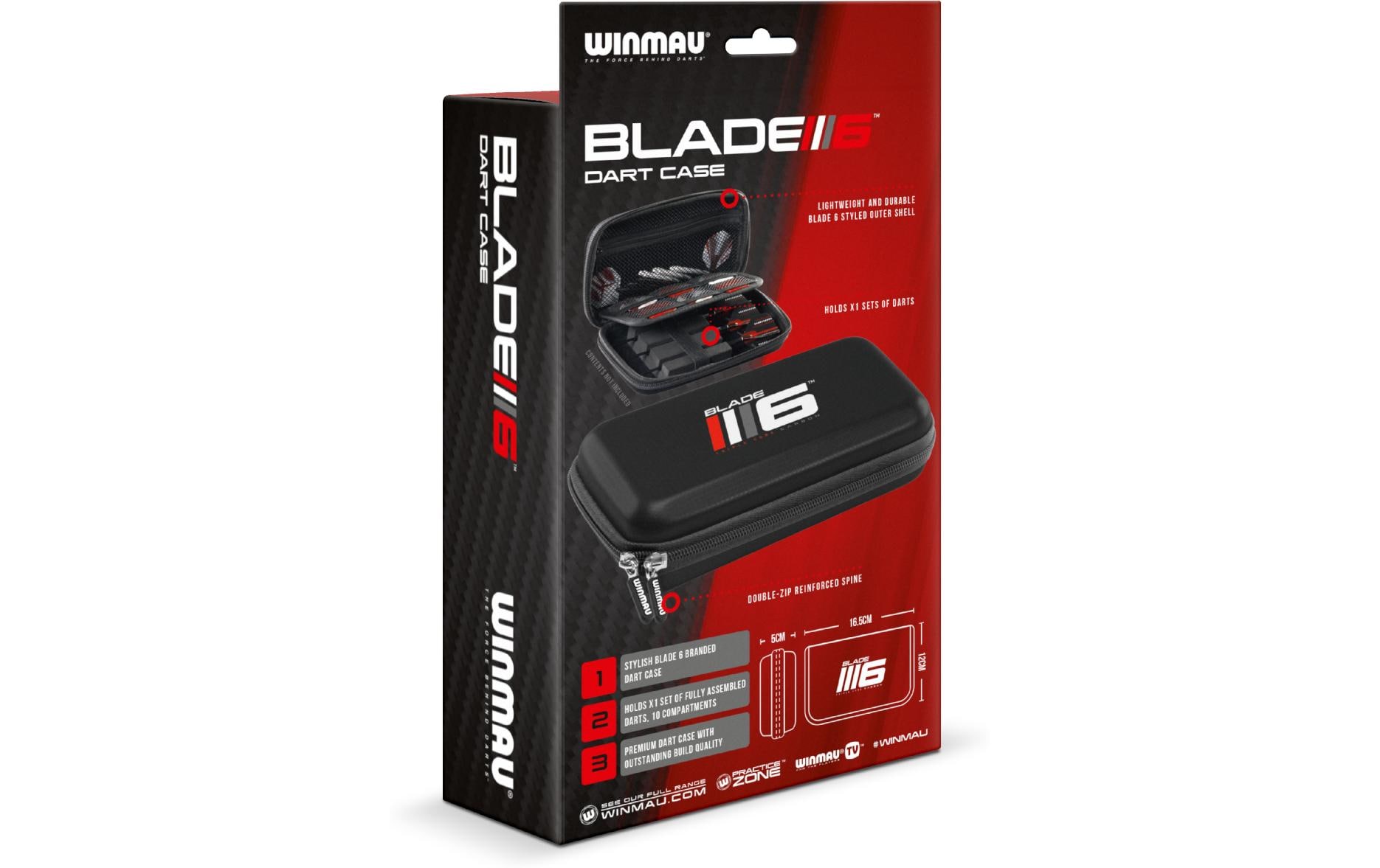 Winmau Darttasche Blade 6 Schwarz
