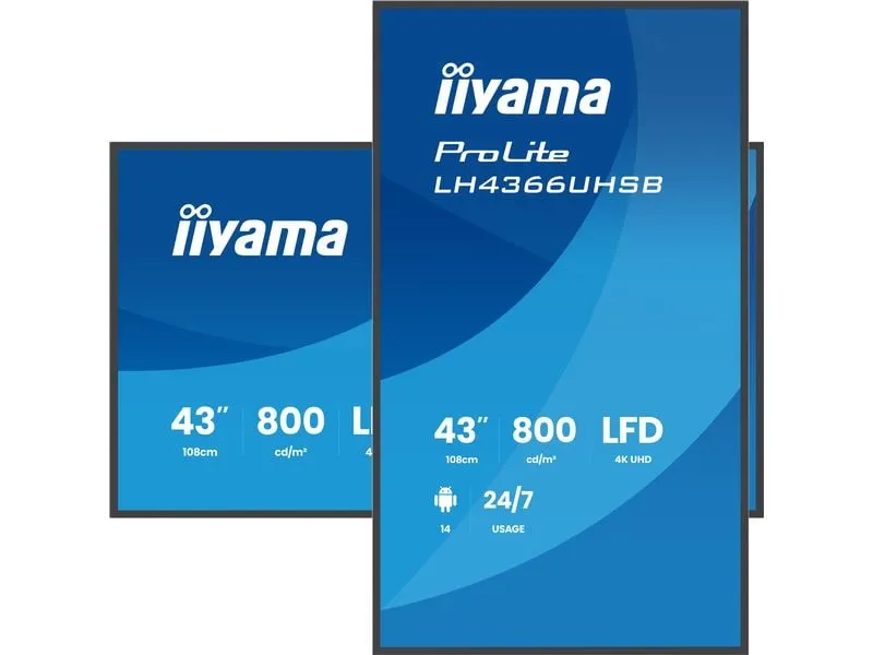 iiyama Public Display ProLite LH4366UHSB-B1AG 43