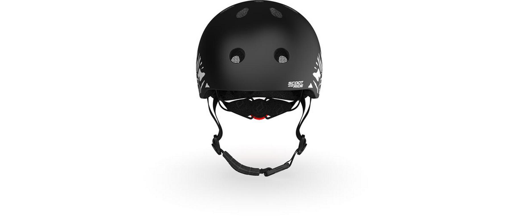 Scoot and Ride Kinderhelm Zebra Schwarz, XXS-S