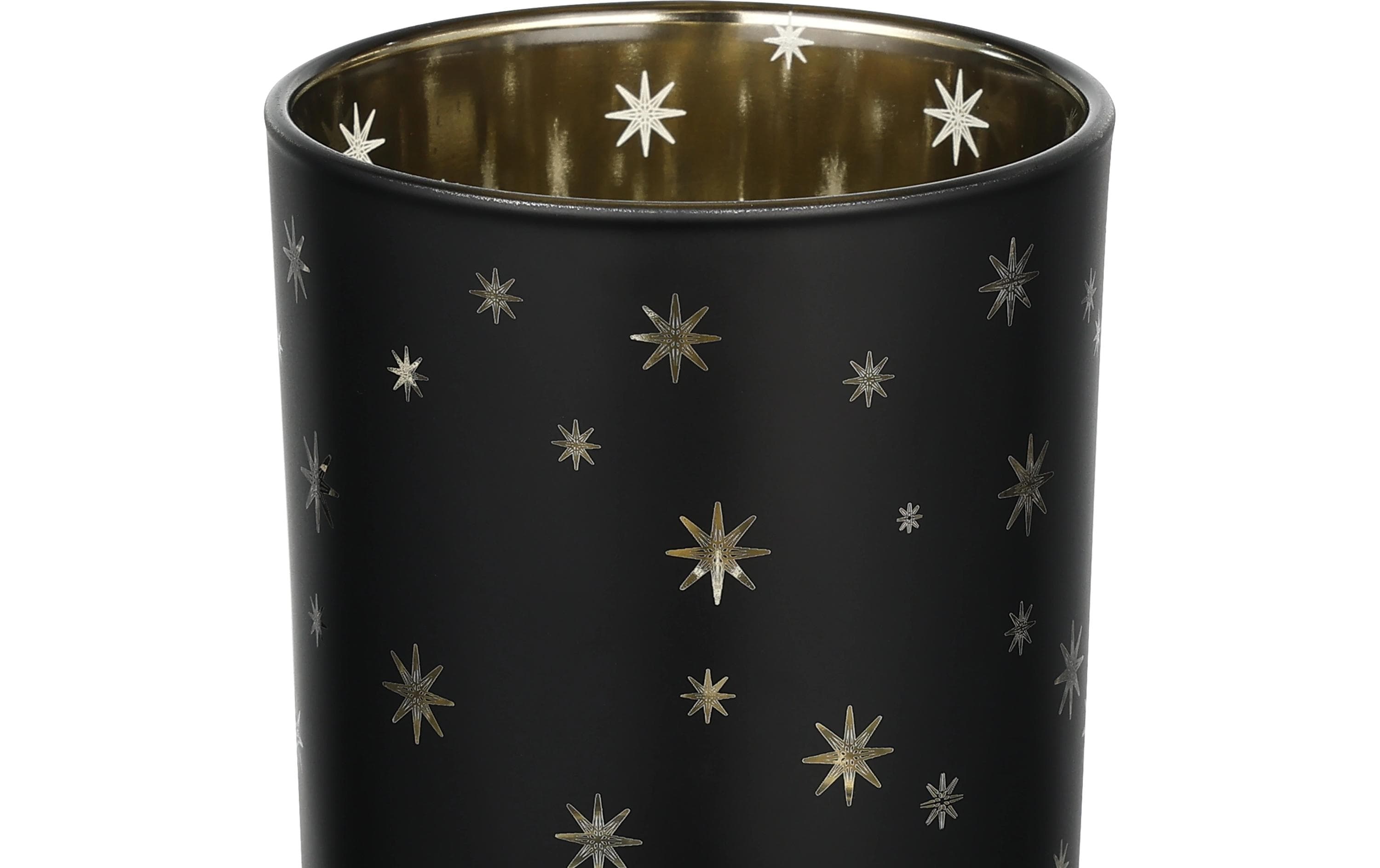 EGLO Teelichthalter Lukut 8 cm Gold/Schwarz, Glas EGLO Teelichthalter Lukut 8 cm Gold/Schwarz, Glas