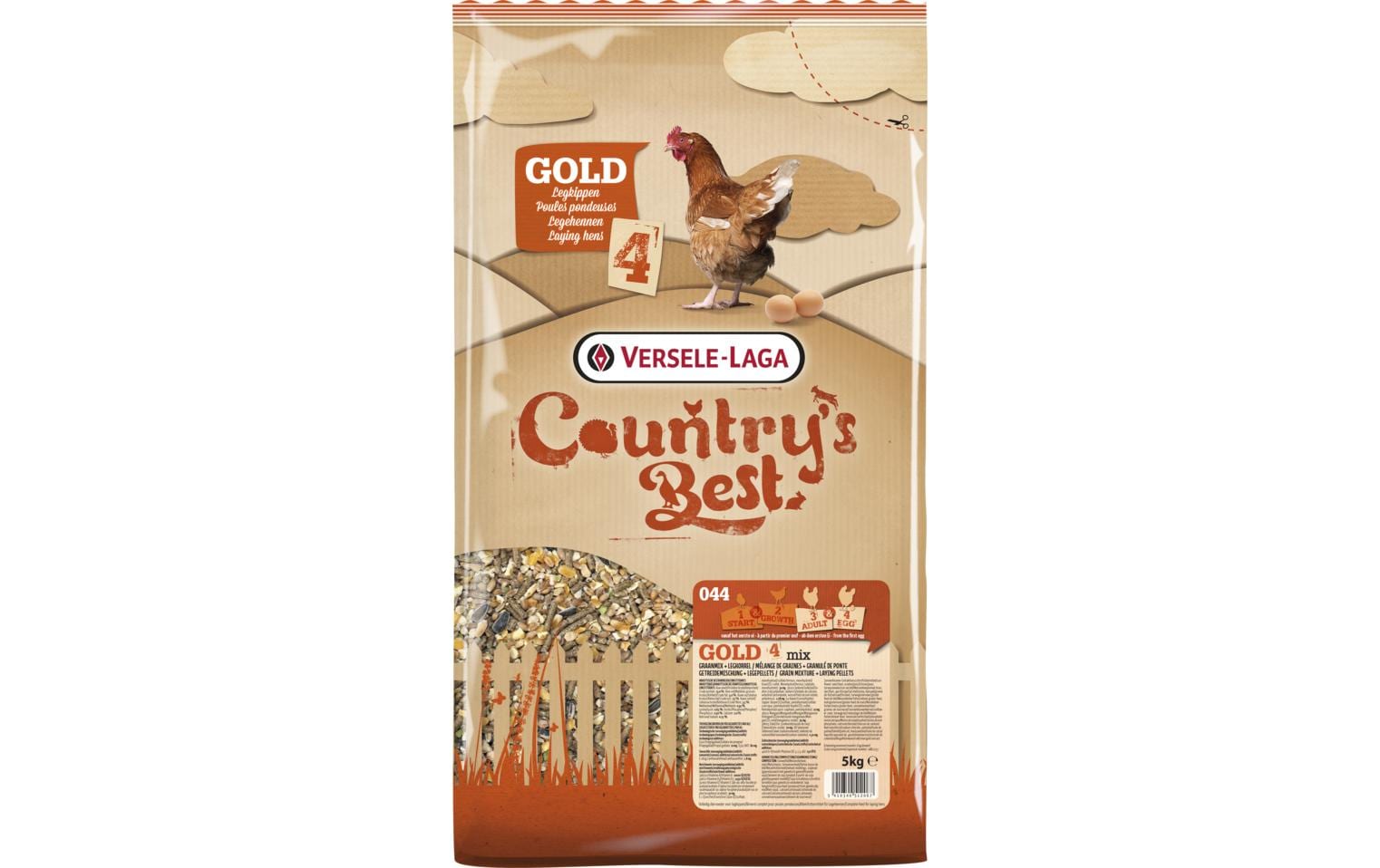Versele Laga Hühnerfutter Country's Best Gold 4 Mix, 5 kg
