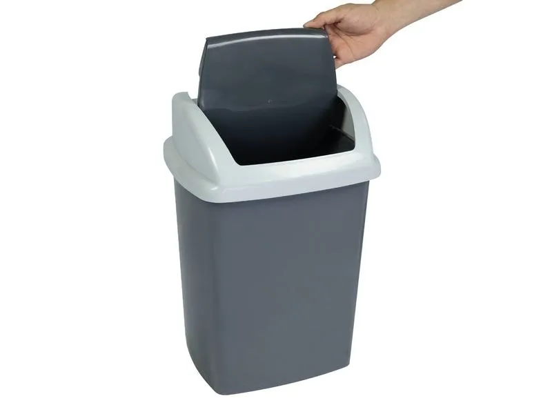Maul Abfalleimer MAULswing 24 l, Dunkelgrau