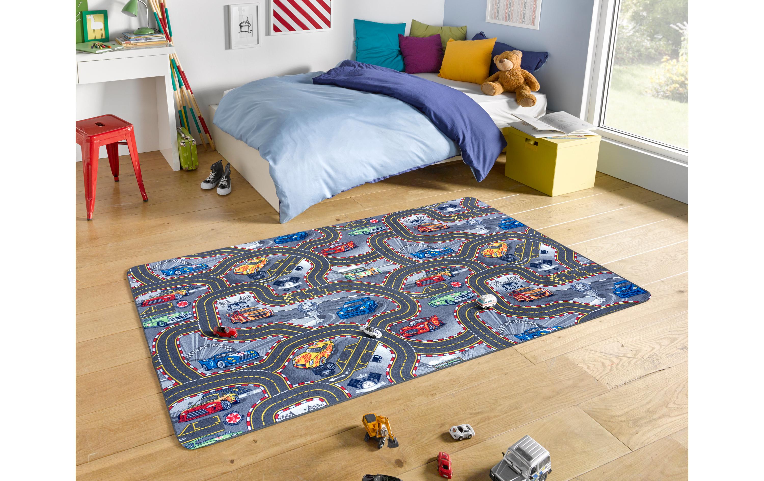 Hanse Home Spielteppich Race Track 160 x 240 cm, Grau