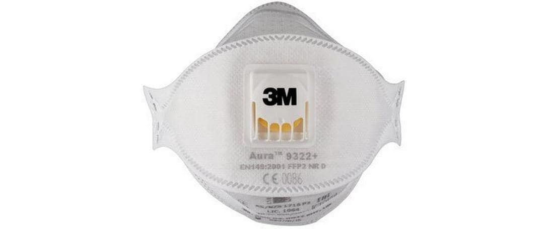 3M Aura Partikelmaske 9322PRO5 mit Ventil 3M Aura Partikelmaske 9322PRO5 mit Ventil