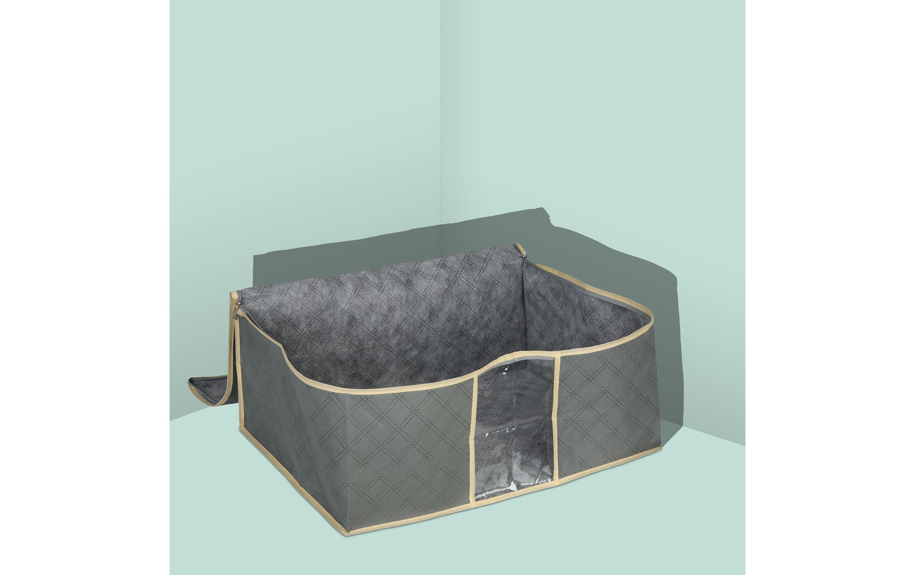 relaxdays Bettdeckenhülle 25 x 60 x 44 cm, 2 Stück