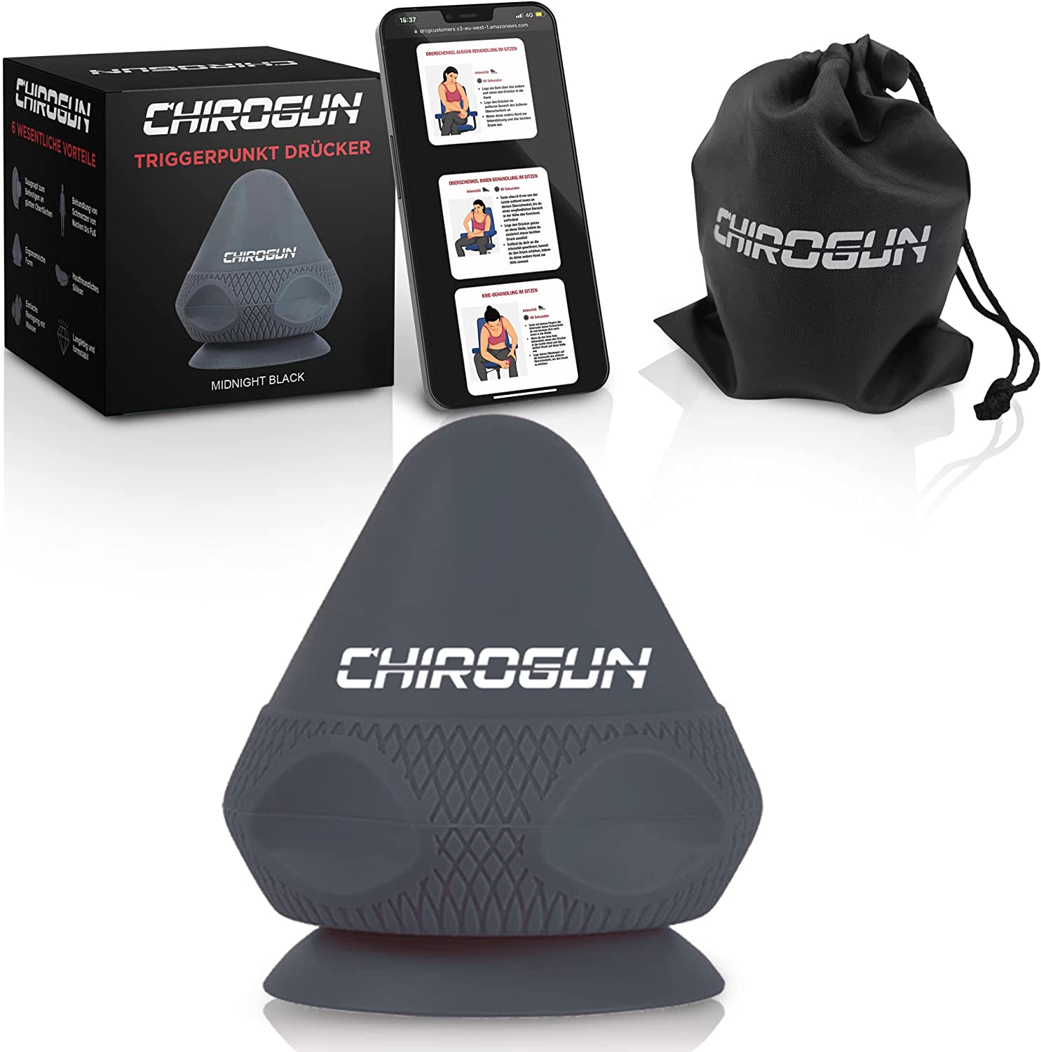 CHIROGUN® Triggerpunkt Drücker Black CHIROGUN® Triggerpunkt Drücker Black