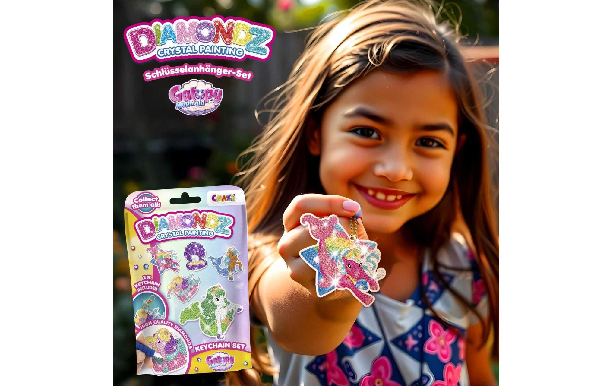 Craze Diamondz Keychain Set Galupy Mermaid