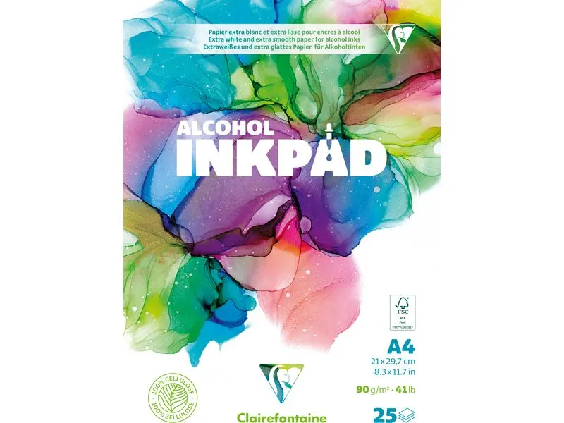 Clairefontaine Block Alcohol Inkpad 21 x 29.7 cm Clairefontaine Block Alcohol Inkpad 21 x 29.7 cm