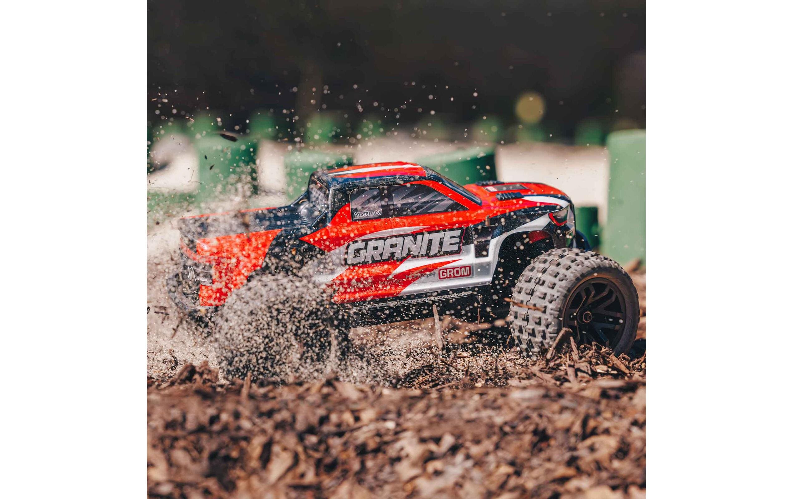 Arrma Monster Truck Granite Grom Mega 380 Rot, RTR, 1:18