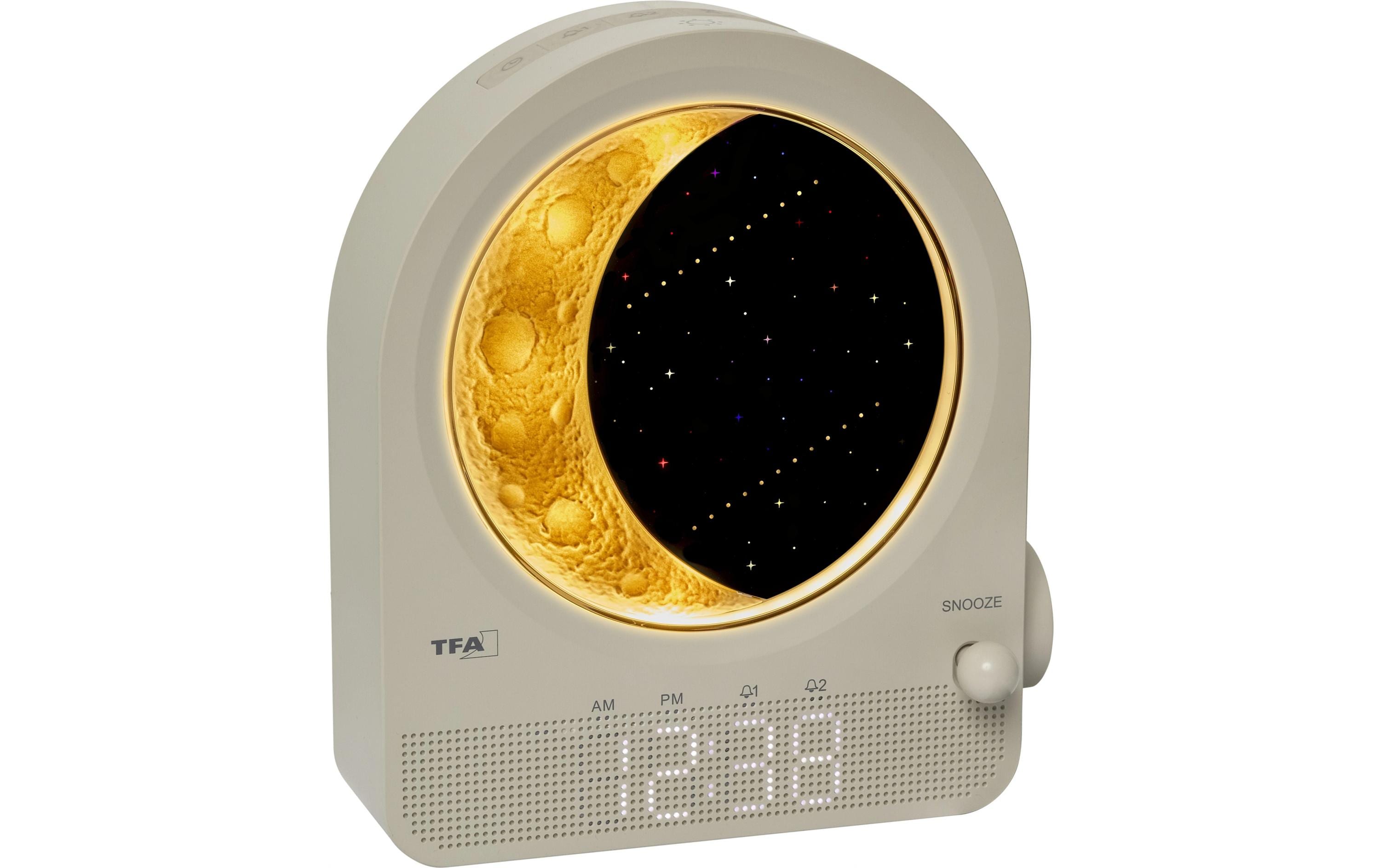 TFA Dostmann Lichtwecker mit Mondlampe und Naturgeräuschen