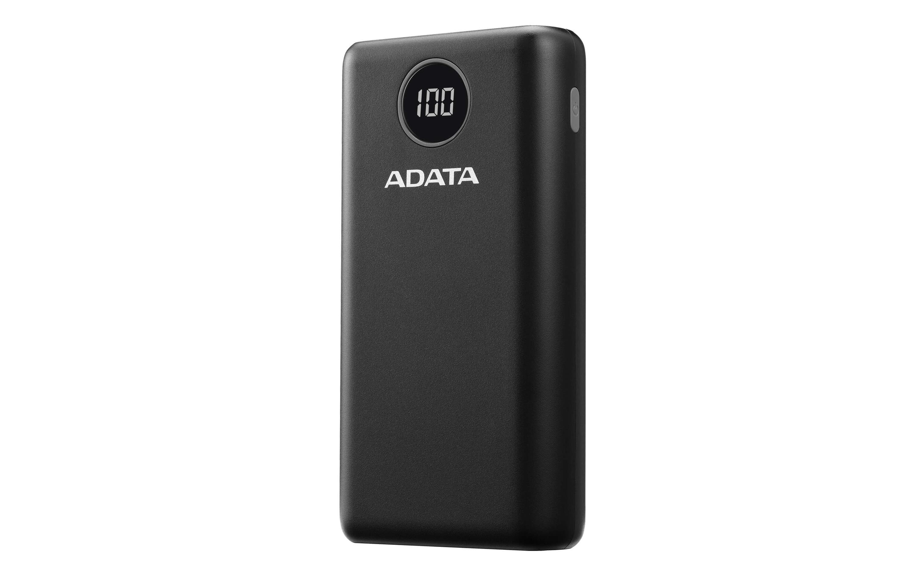 ADATA Powerbank P20000QCD (20000 mAh, USB-A, USB-C, Display) ADATA Powerbank P20000QCD (20000 mAh, USB-A, USB-C, Display)