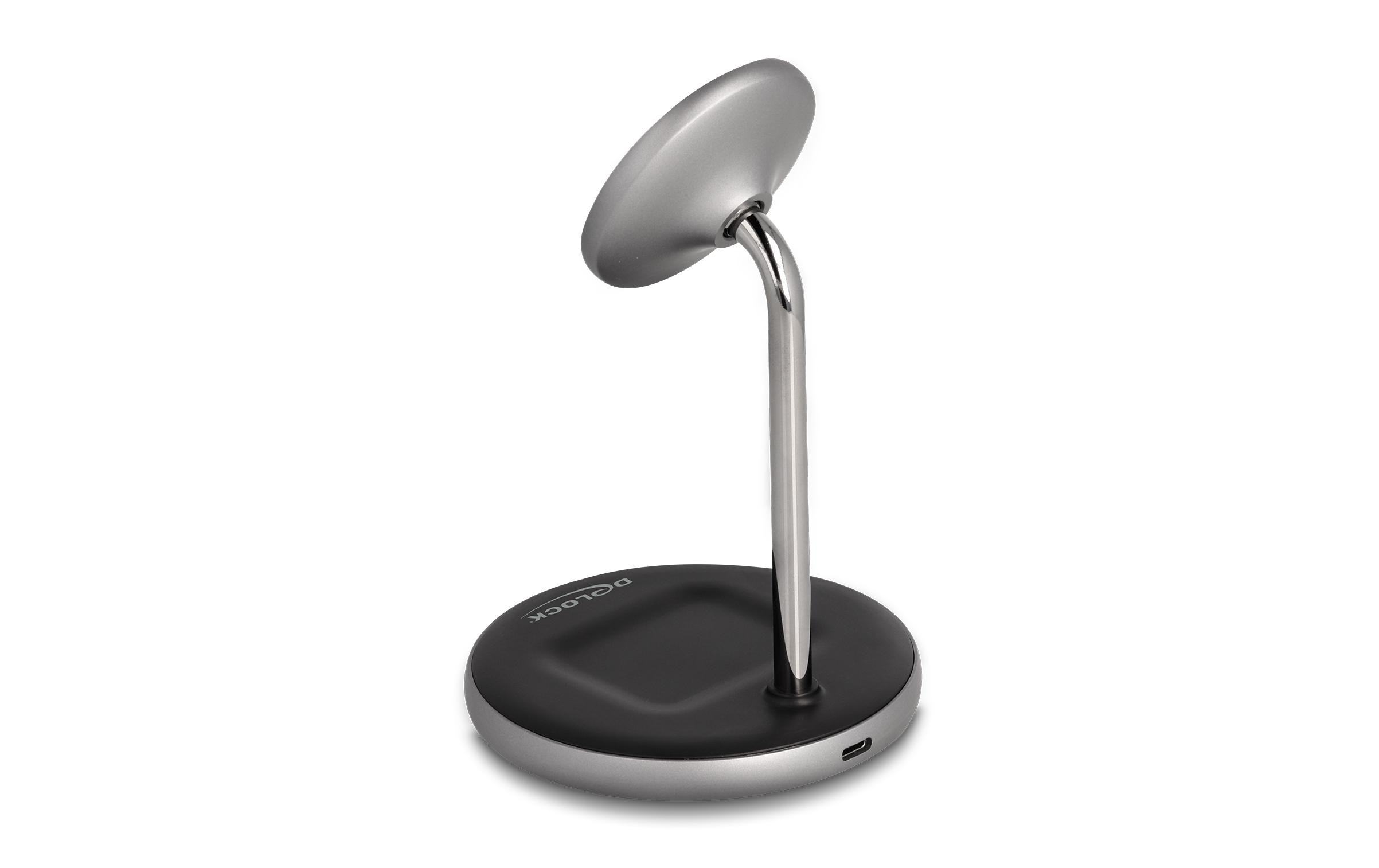 Delock Wireless Charger 2 in 1 mit 5 W / 7.5 W / 10 W / 15 W – Qi