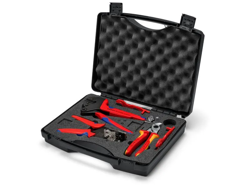 Knipex Werkzeugkoffer PV für MC4, 7-teilig Knipex Werkzeugkoffer PV für MC4, 7-teilig