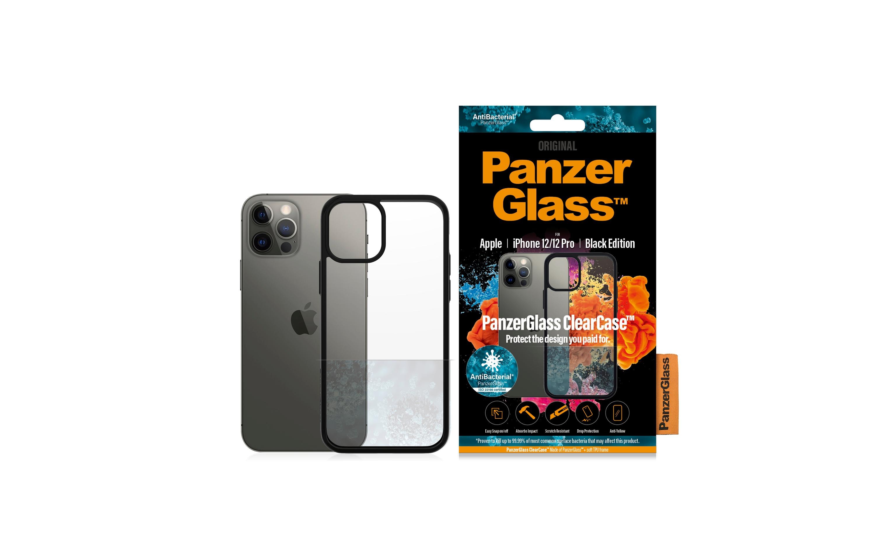 Panzerglass Back Cover ClearCase Black Edition AB iPhone 12/12 Pro