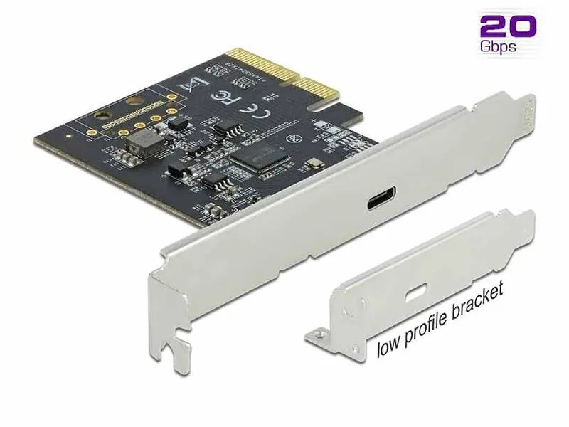 Delock PCI-Express-Karte 89036 USB-C 3.2, 20Gbs, LP Delock PCI-Express-Karte 89036 USB-C 3.2, 20Gbs, LP