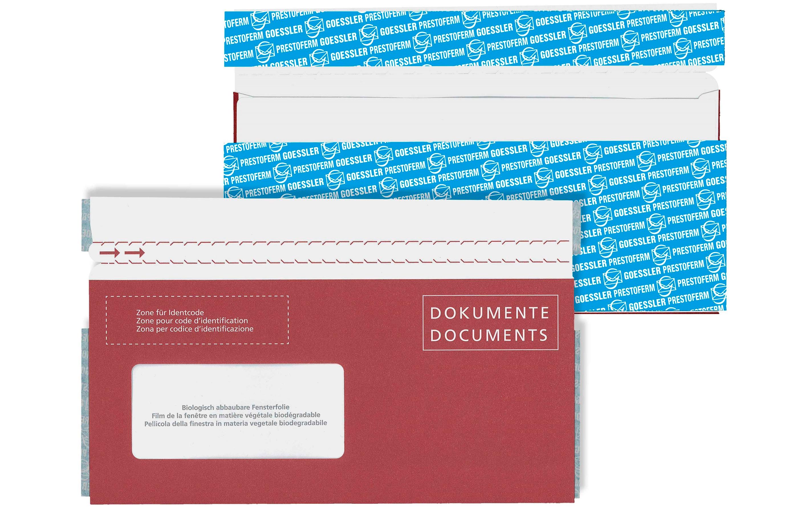 Goessler Dokumententasche Docufix FSC C6/5 Fenster links, 250 Stück Goessler Dokumententasche Docufix FSC C6/5 Fenster links, 250 Stück