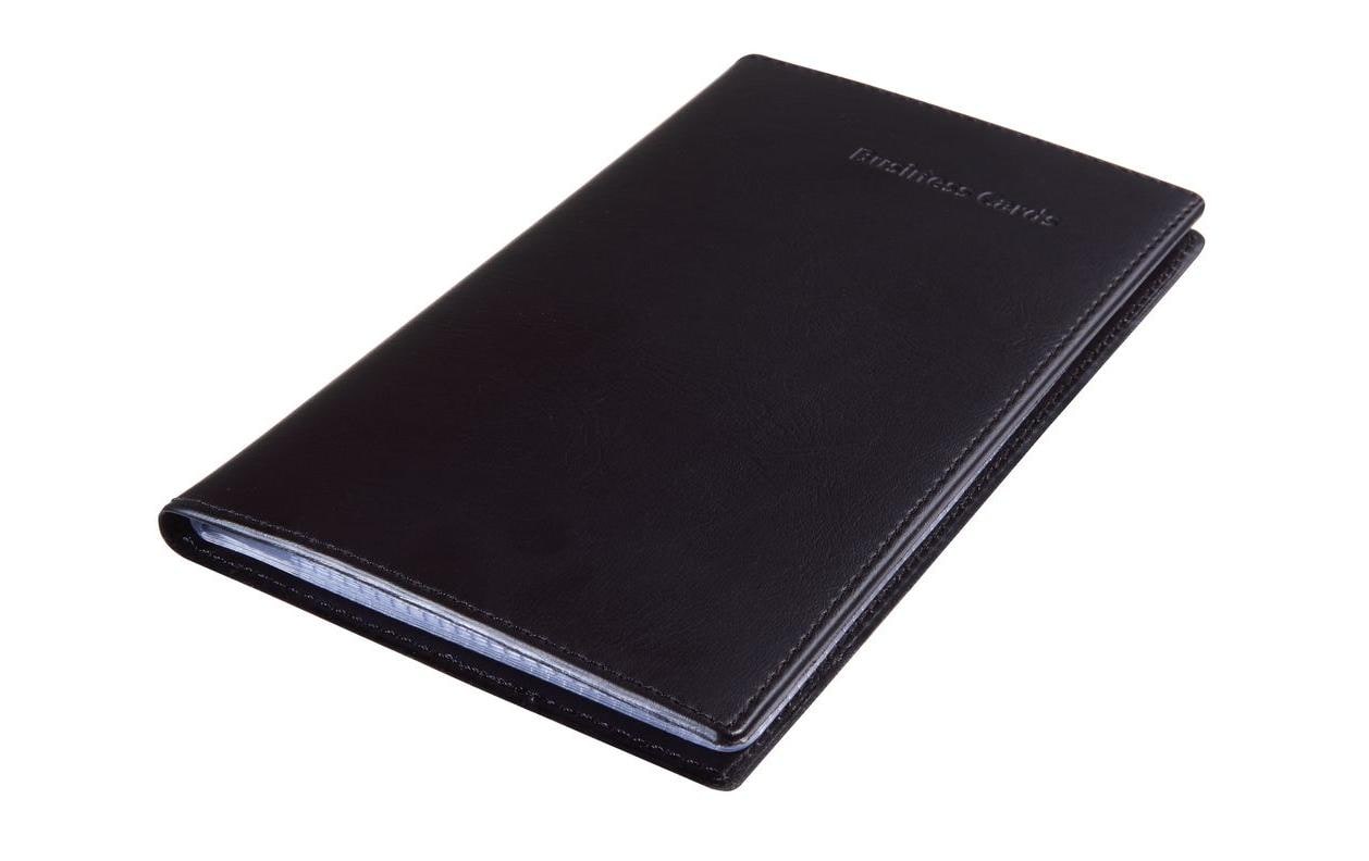 Sigel Visitenkartenbuch 9 x 5.8 cm, Schwarz