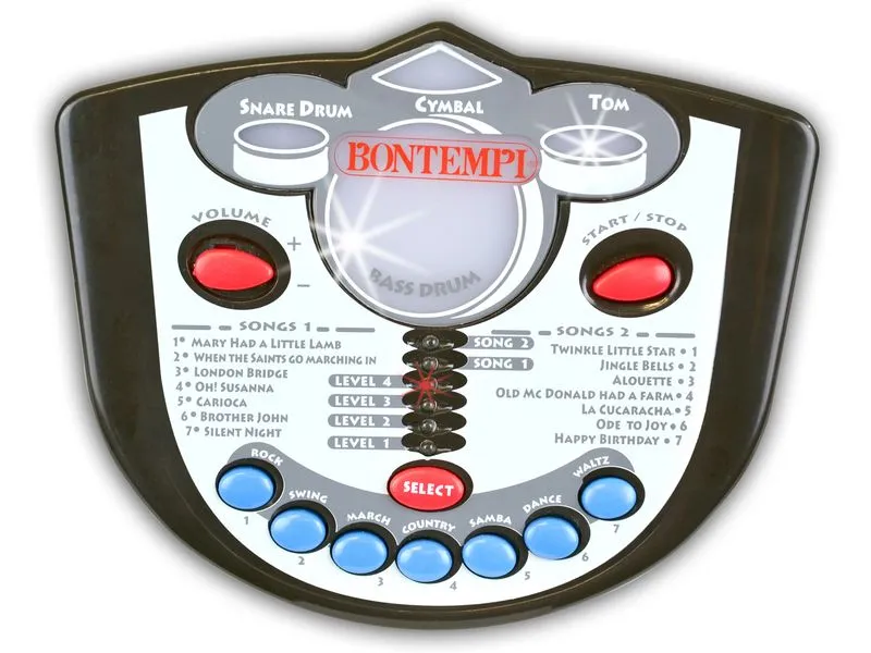 Bontempi Musikinstrument Schlagzeug mit Tutor