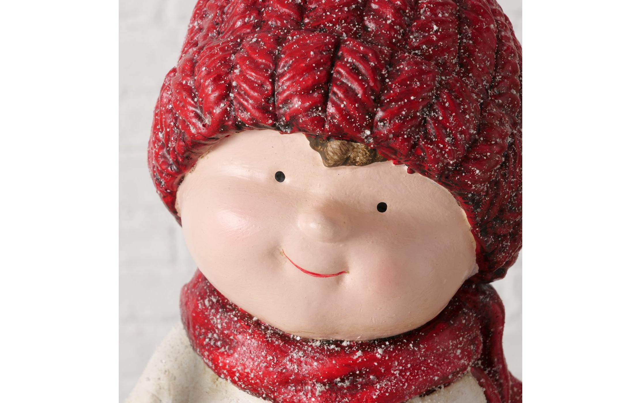 Boltze Weihnachtsfigur Rubie Kunststoff, 16 x 44 cm