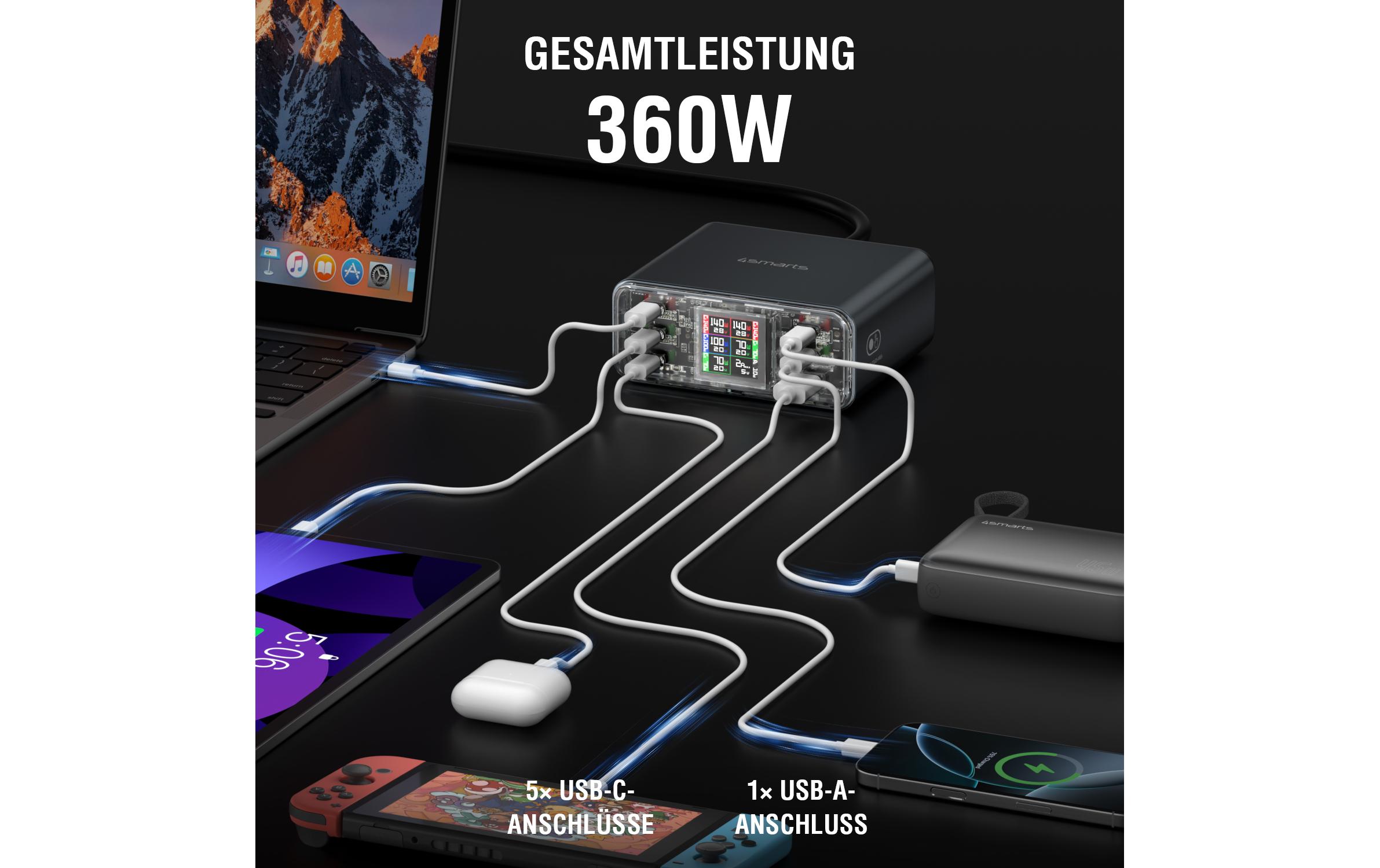 4smarts Ladestation Lucid GaN DIY 360W 4smarts Ladestation Lucid GaN DIY 360W