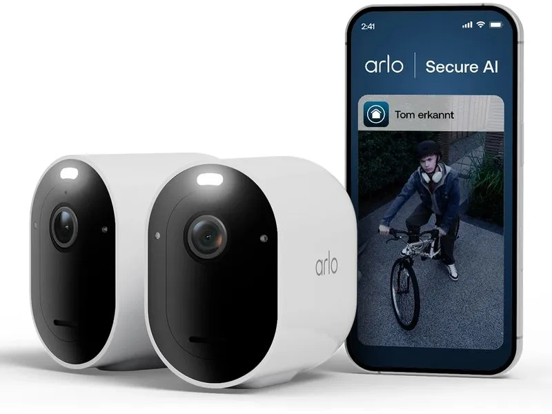 Arlo Überwachungsset Pro 6 2K 2er Set Weiss Arlo Überwachungsset Pro 6 2K 2er Set Weiss
